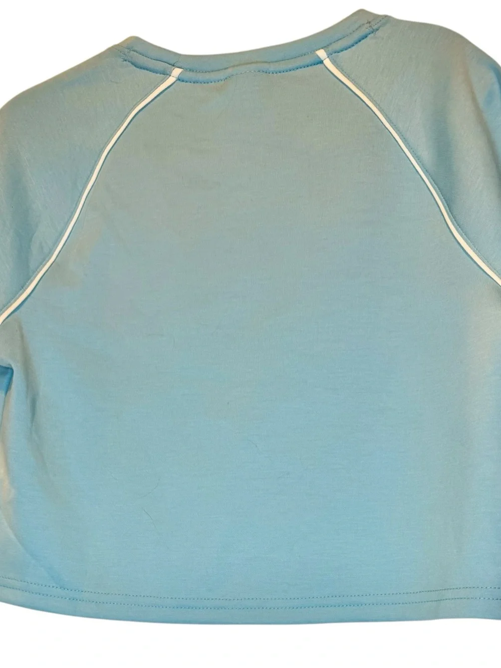 Members Mark Girls Light Blue Raglan Short Sleeve Tee NWT 7/8 Medium